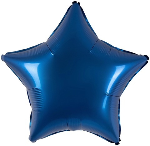 Звезда тёмно-синий сатин Fm 18''