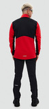 Премиальный костюм для лыж и зимнего бега Nordski Hybrid Pro 2.0 Red/Black мужской