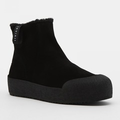 Замшевые ботинки INUIKII Cortina Black на меху