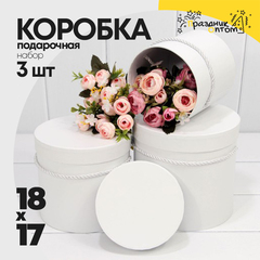 
          Коробка 18х17 см Набор 3 шт (Белый)