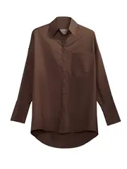 Рубашка хлопковая горячий шоколад