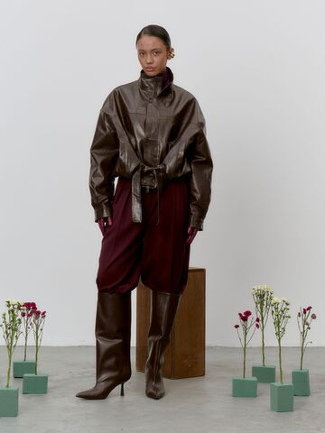 Куртка кожаная