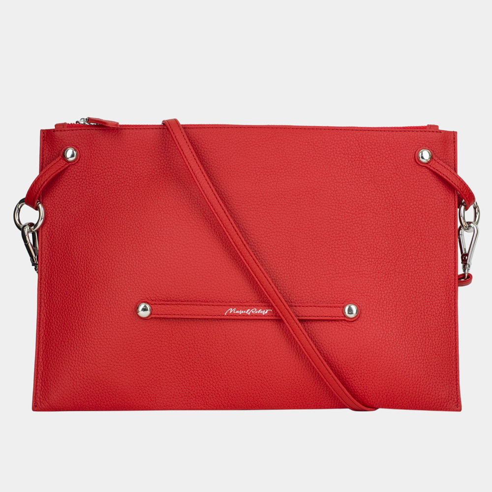 Женская сумка Tereze Easy из натуральной кожи теленка, красного цвета