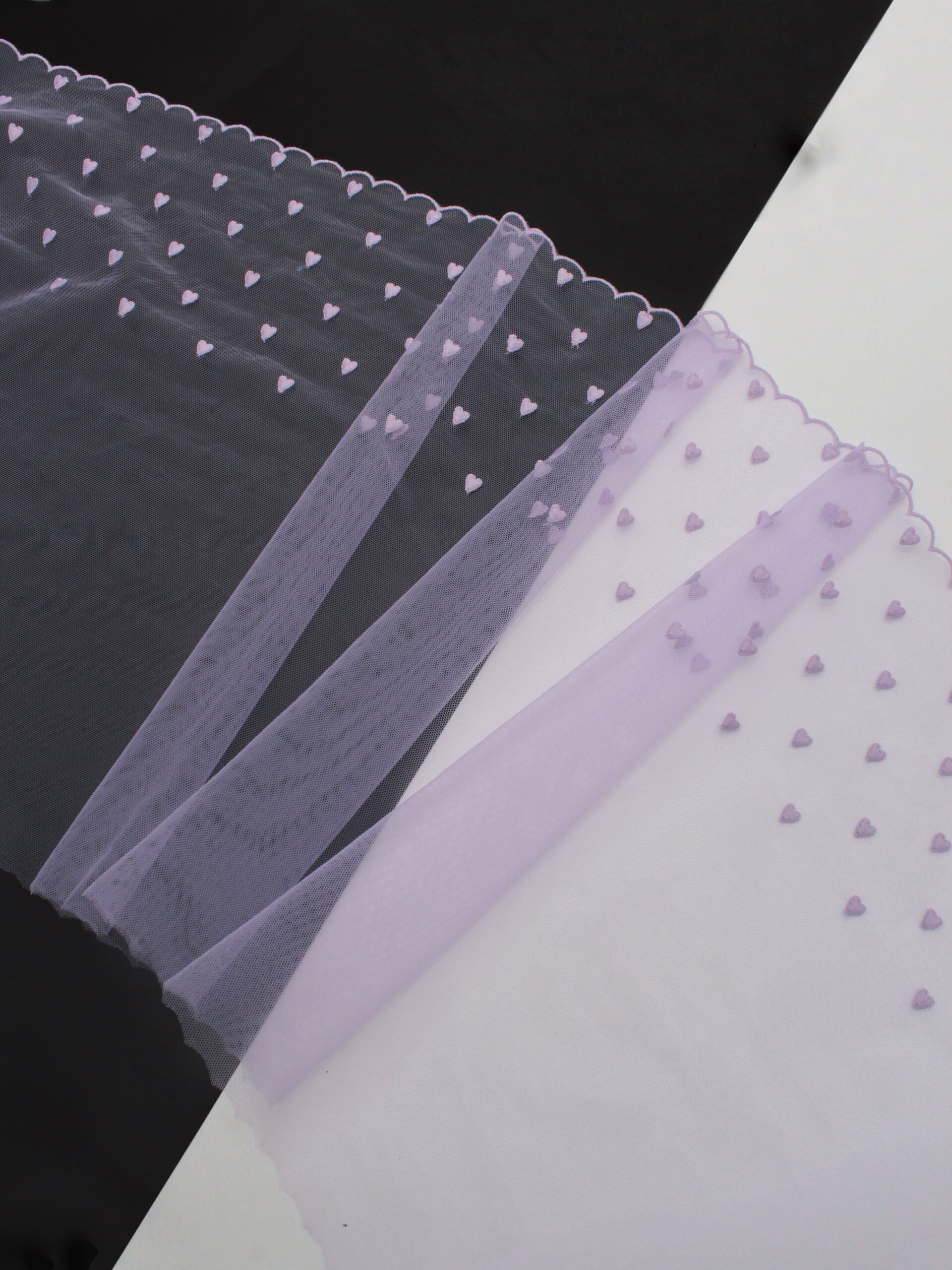 Вышивка на сетке орхидея неэластичная ширина 32 см