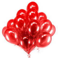 Облако из красных воздушных шаров для девушки - 25 шт.