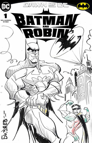 Batman And Robin Vol 3 #1 (Cover 28oi) (Артем Бизяев)