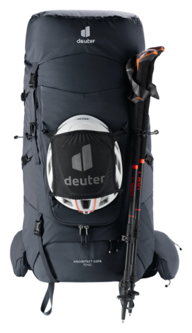 Картинка рюкзак туристический Deuter Aircontact Core 70+10 Black - 4