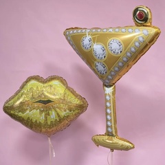 Шар К Фигура, Губы, Glam/Глам, Блеск Золото, 26