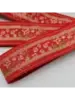 Тесьма жаккард, ш. 3,5 см, красный