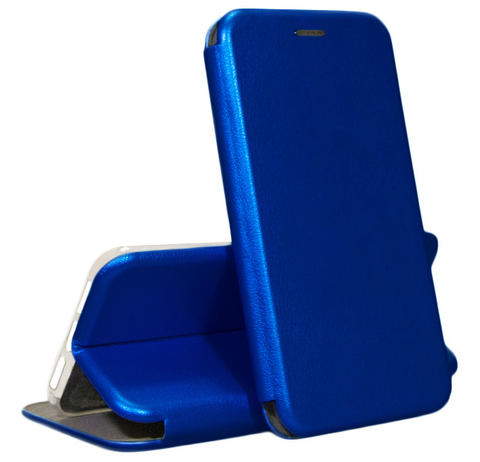 Чехол-книжка из эко-кожи Deppa Clamshell для Samsung Galaxy S7 Edge (Синий)
