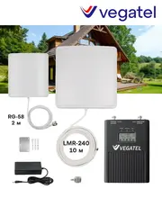 Усилитель сотового сигнала 3G/2G VT3-900L-kit (дом, LED)