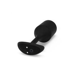 Черная пробка для ношения с вибрацией Snug Plug 4 - 14 см. - 