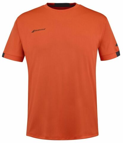 Детская теннисная футболка Babolat Play Crew Neck Tee Boy - fiesta red