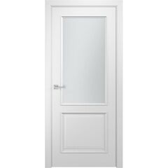 Купить Межкомнатная дверь эмаль Luxor Вита белая остеклённая