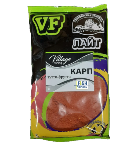 VF Карп тутти-фрутти ЛАЙТ 0,9кг/10шт/уп цвет прикормки красный