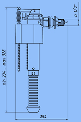 Набор с боковой подводкой 1 1/2