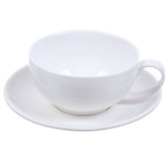 Чайная пара керам, 2 пр, 1 перс, 300 мл, Daniks, Грейс, Y4-4403, бел