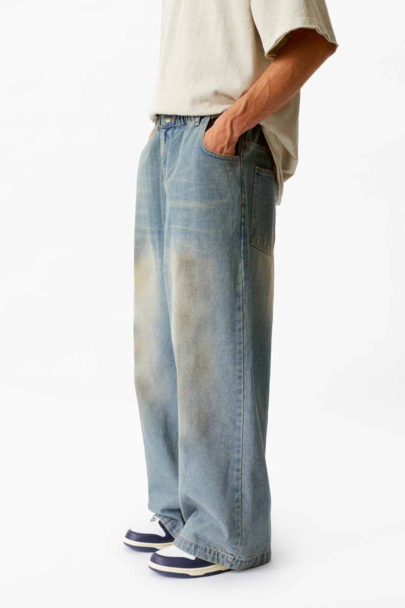 Голубые винтажные джинсы Votus