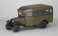 GAZ-03-30 bus 1933 khaki 1:43 DeAgostini Auto Legends USSR #273