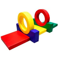 Детский игровой спортивный набор полоса препятствий 2.9 метра "Два кольца" 7 эл.