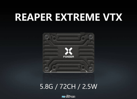 Видеопередатчик FPV Foxeer 5.8G Reaper Extreme V2 5.8 ГГц 2.5Вт 72 канала VTX MR1819