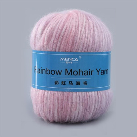 MENCA Rainbow Mohair Yarn (44% шерсть, 56% нейлон, 50гр/150м)