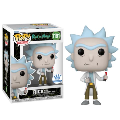 Фигурка Funko POP! Rick and Morty: Rick with Memory Vial (Exc) (1191)