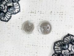 Пуговицы, d 1,8 см, 2 прокола, бежево-серый