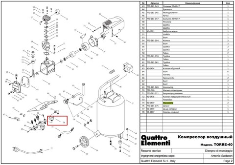 Манометр QUATTRO ELEMENTI Torre-40 (770-261-074)