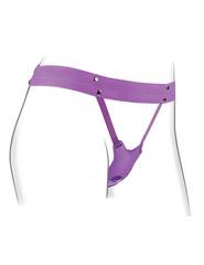 Сиреневый пояс с вибровкладкой Ultimate Butterfly Strap-On - 