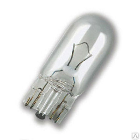 ЛАМПА ГАБАРИТНАЯ БЕСЦОКОЛЬНАЯ 12V 5W OSRAM (W5W)