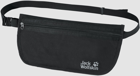 Картинка кошелек на пояс Jack Wolfskin document belt black - 1