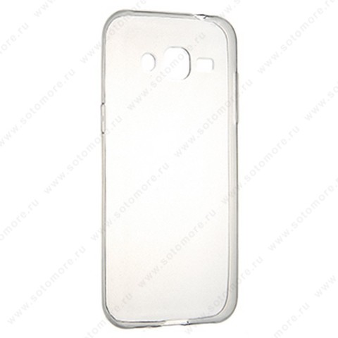Накладка силиконовая ультра-тонкая для Samsung Galaxy J2 J200 2015 черная (прозрачная)