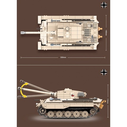 Конструктор Танки Второй Мировой войны Немецкий танк Королевский Тигр