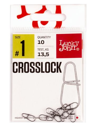 Застежки LJ Pro Series CROSSLOCK №001, 13.5кг, 10шт.