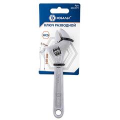 Ключ разводной КОБАЛЬТ 160 мм, ширина захвата 24 мм (244-971)