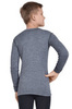 Терморубашка из шерсти мериноса Norveg Soft Teens Grey Melange детская