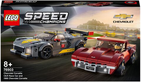 Конструктор LEGO Speed Champions 76903 Chevrolet Corvette C8.R Race Car and 1968 Chevrolet Corvette