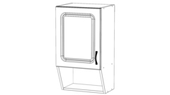 Шкаф навесной кухонный Мини с нишей