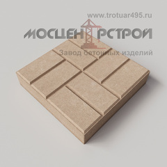 Тротуарная плитка 8 кирпичей 400х400х80