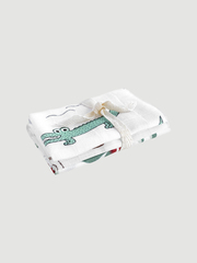 Сет из 3х муслиновых салфеток Mjölk Кокосы/Крокодилы/Брусника