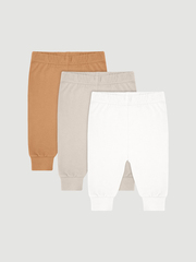 Штанишки, сет из 3х штук Mjölk Ecru/Beige/Camel