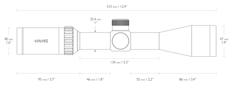 ОПТИЧЕСКИЙ ПРИЦЕЛ HAWKE VANTAGE IR 3-9X40 IR (30/30)