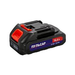 Аккумулятор ПУЛЬСАР Li-Ion, 14,4В, 2,0Ач, слайдер, в коробке (918-602)