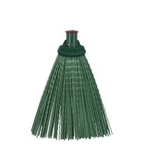 Метла пластиковая  № 10 круглая черная  с деревянным  черенком  120х260х1360мм