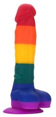 Разноцветный фаллоимитатор-реалистик COLOURFUL DILDO - 20 см. - 