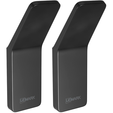 Lemark SMOOTH LINE 9712002 Крючок одинарный для полотенец 2 шт., чёрный