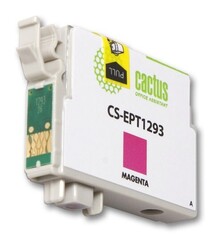 Картридж струйный Cactus CS-EPT1293 T1293 пурпурный (10мл) для Epson B42, BX305, BX305F, BX320, BX525, BX625, SX420, SX425, SX525, SX622