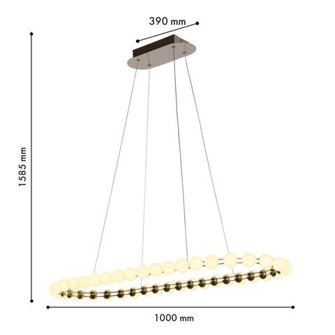 Подвесная светодиодная люстра Favourite Helmet 4590-10P