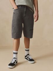 Шорты джинсовые для мальчика Next AC5-647, Серый